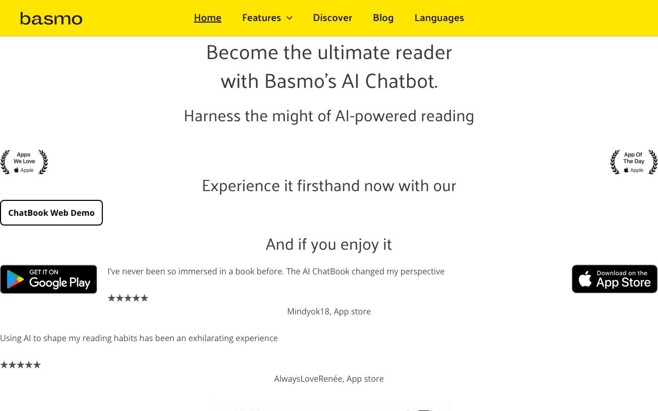Basmo Chatbook screenshot