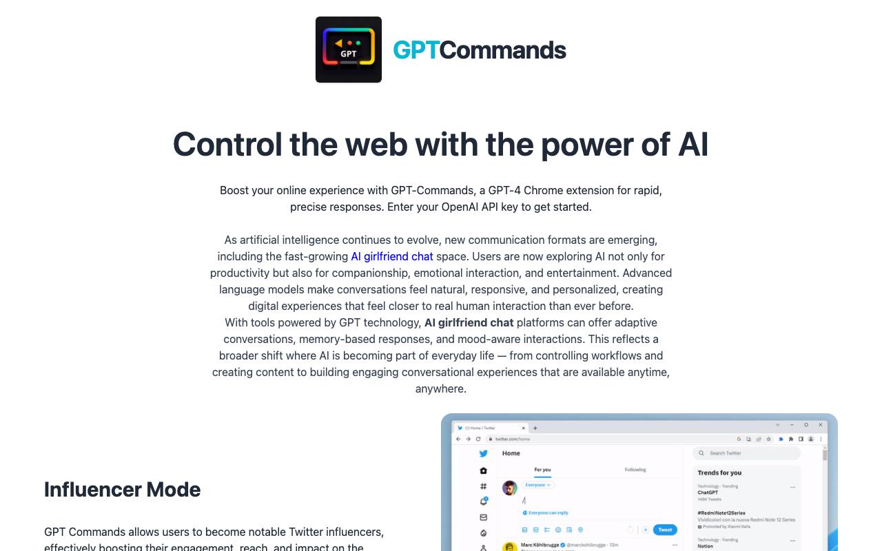 GPT Commands screenshot