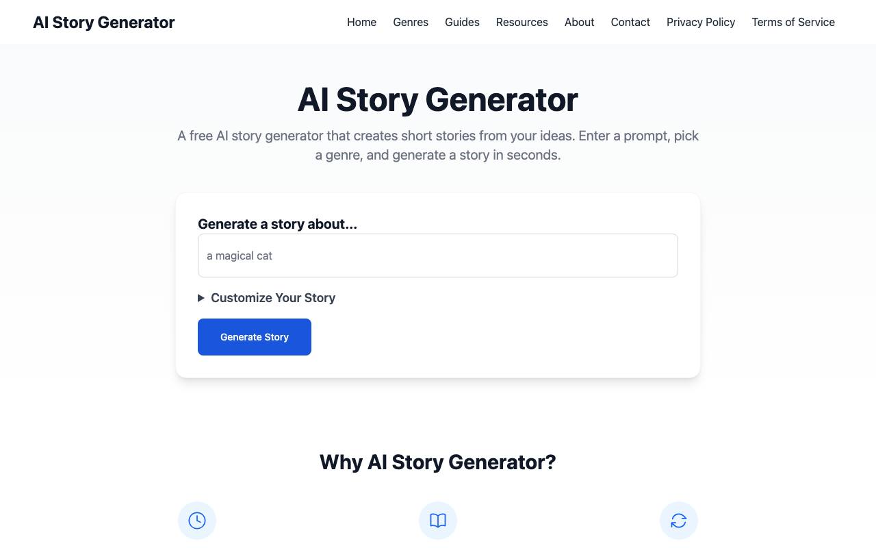 AI Story screenshot