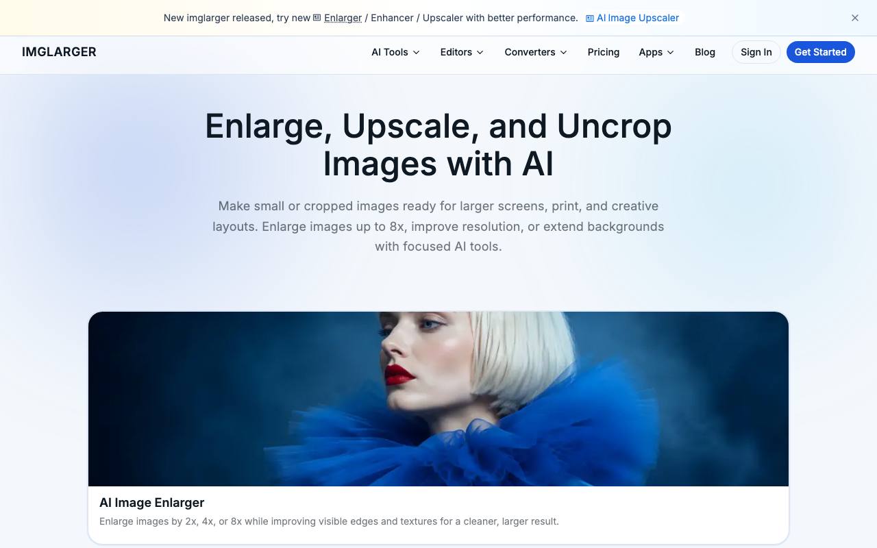 AI. Image Enlarger screenshot
