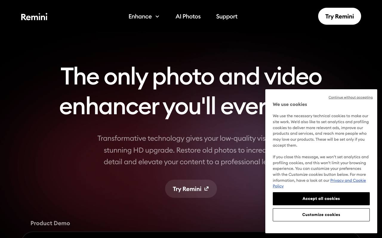 Remini screenshot