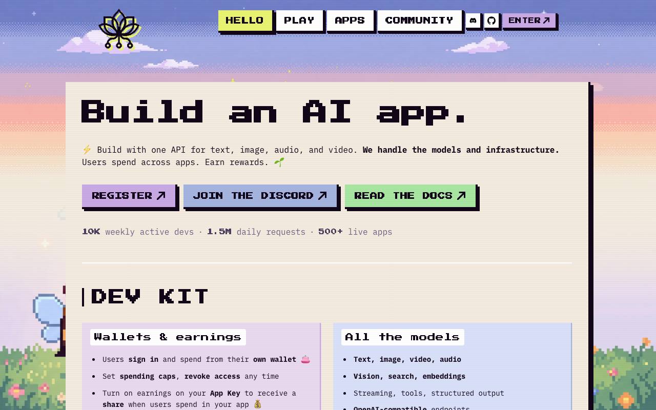 Pollinations screenshot