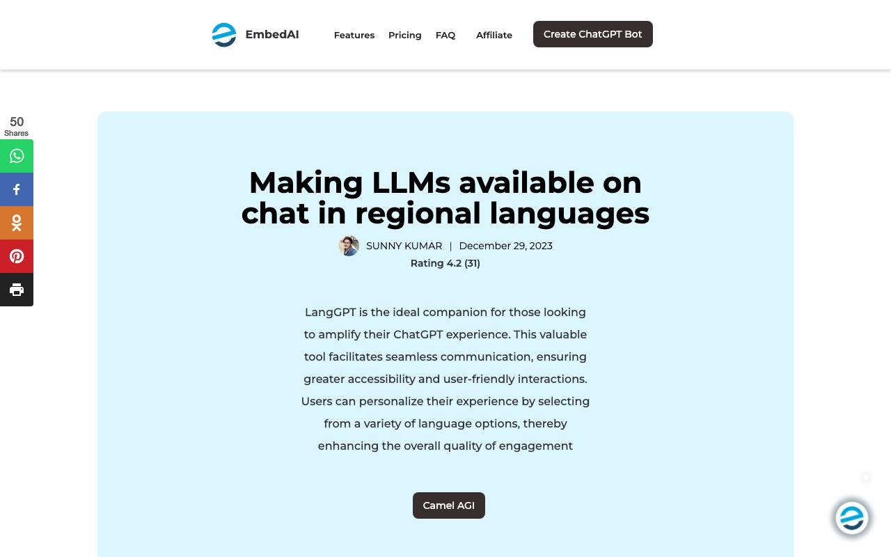 LangGPT screenshot
