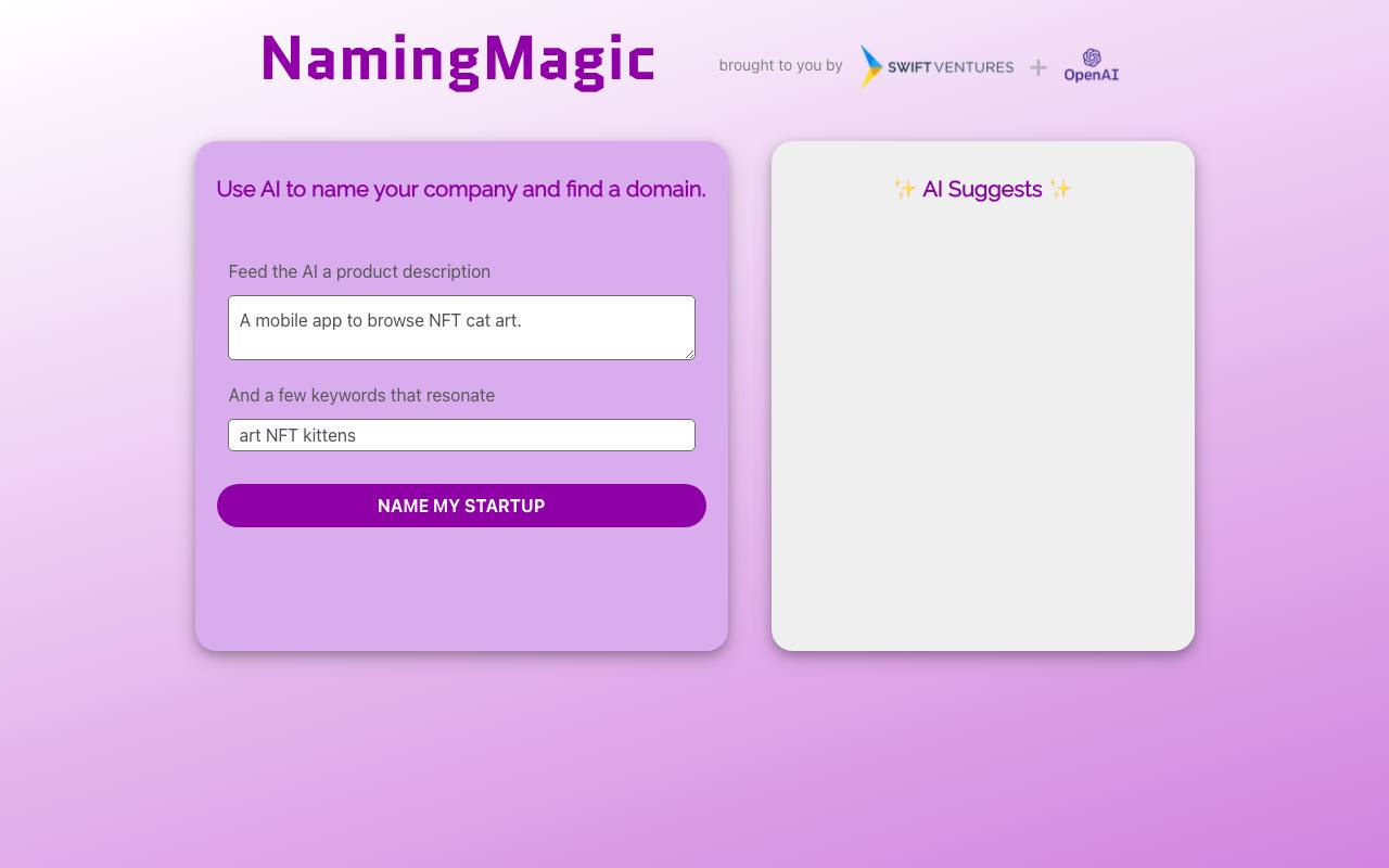 Naming Magic screenshot