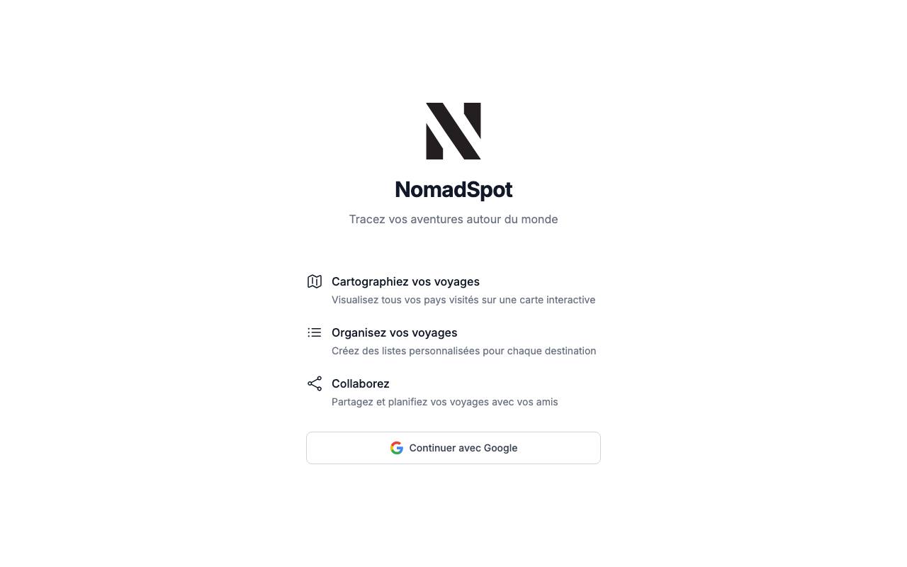 Nomadspot screenshot