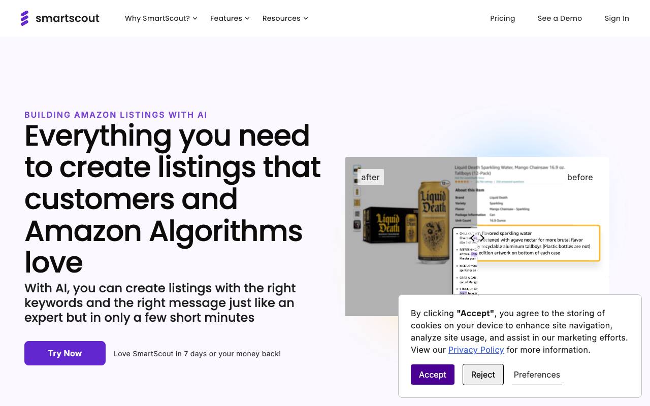 SmartScout screenshot