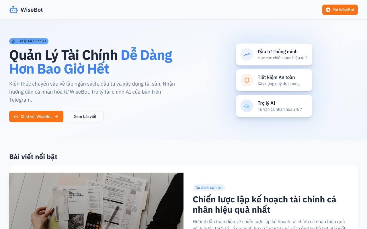 Wisebot screenshot