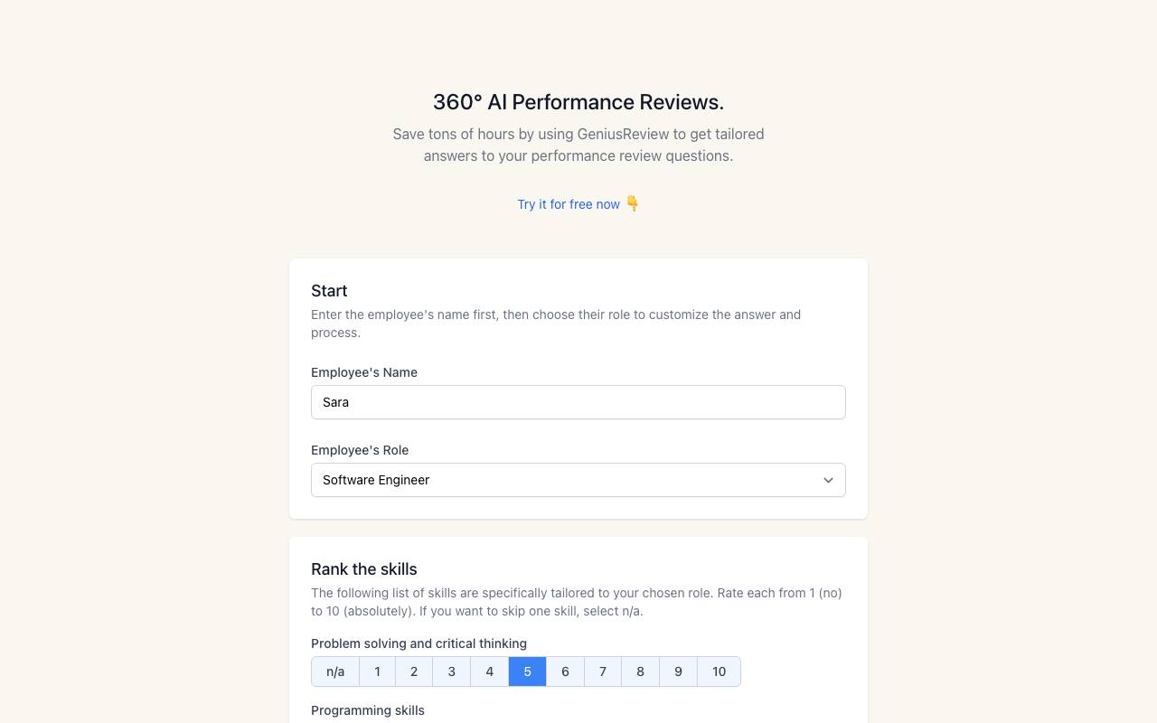 GeniusReview screenshot