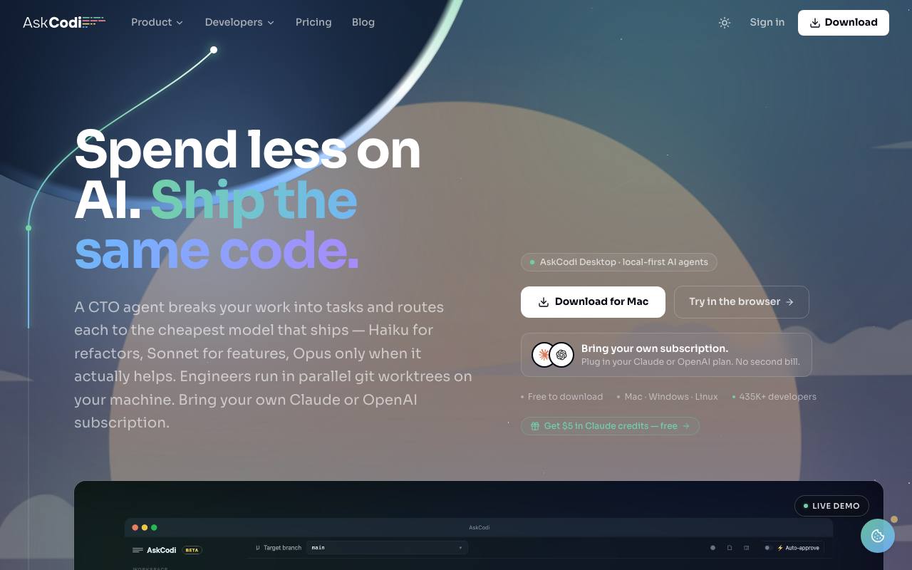 AskCodi screenshot