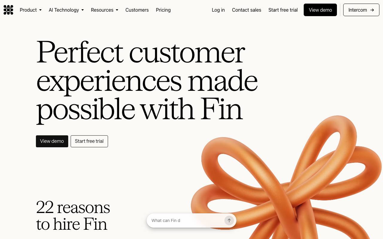 Fin AI bot screenshot