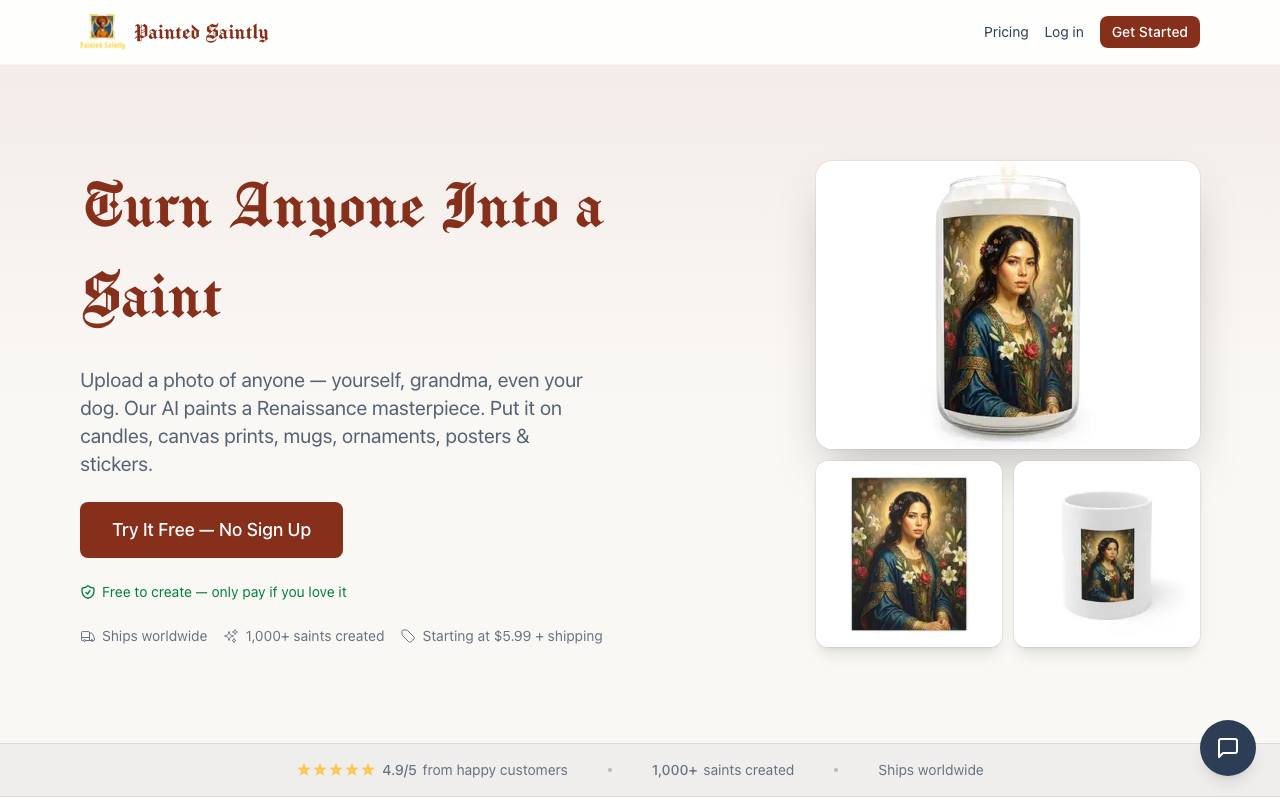 Painted Saintly screenshot