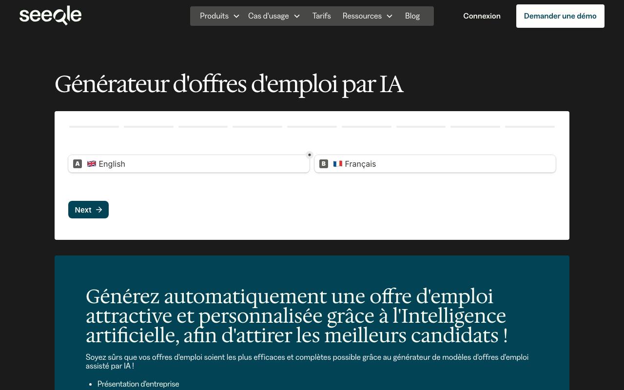 Seeqle screenshot