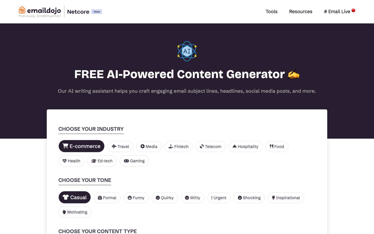 Emaildojo screenshot