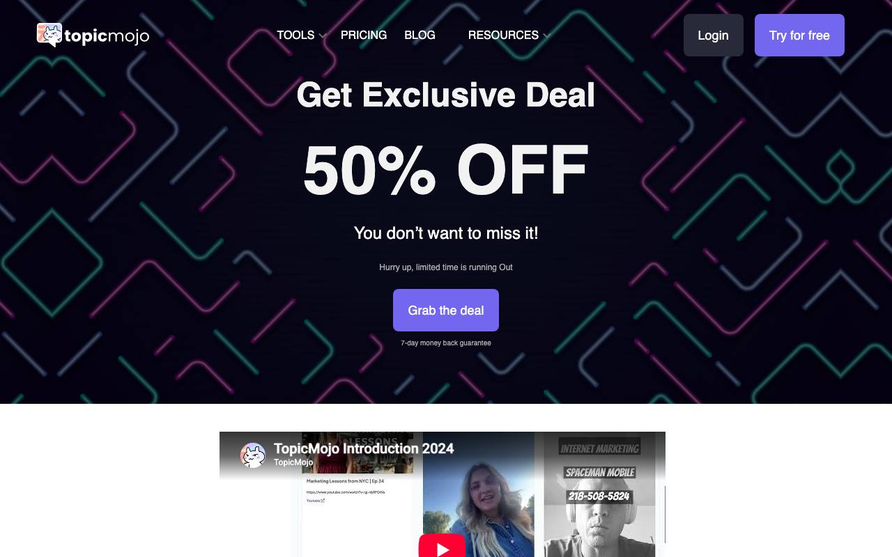 Topicmojo screenshot