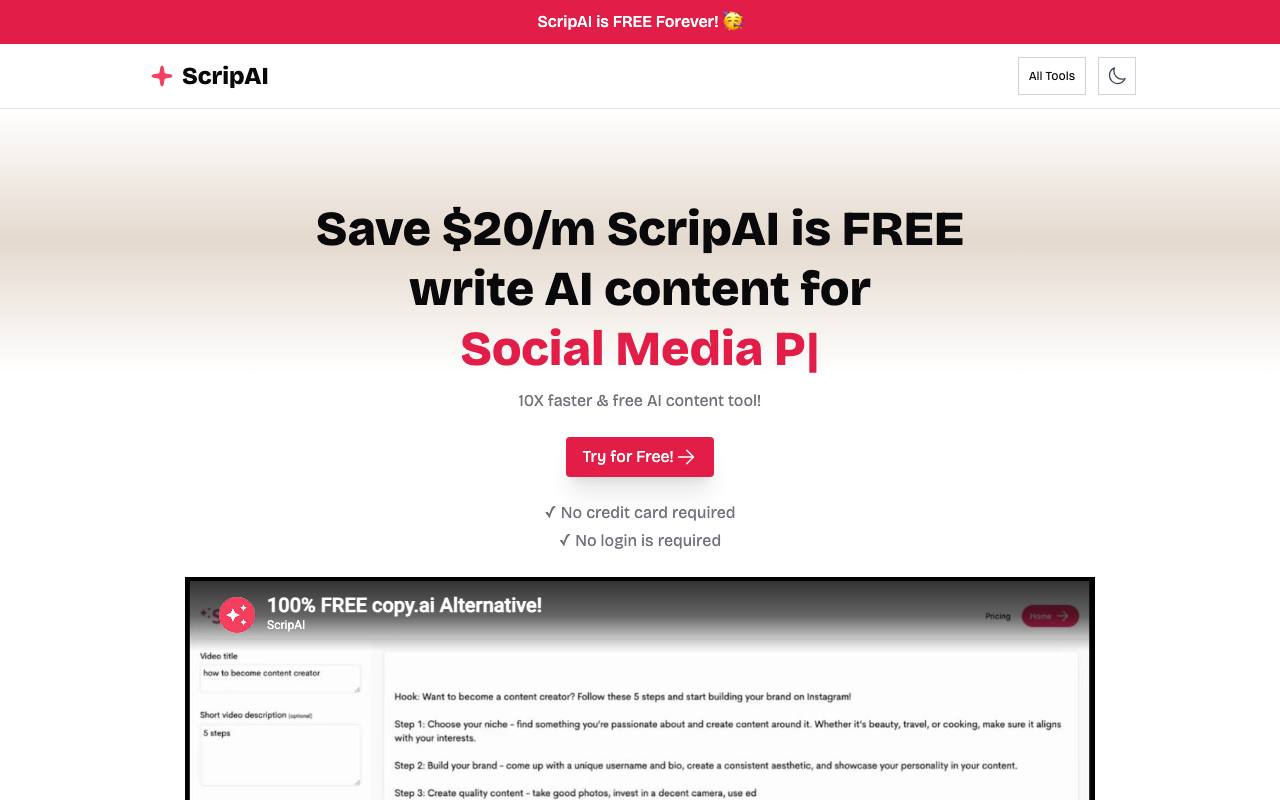 Scrip AI screenshot