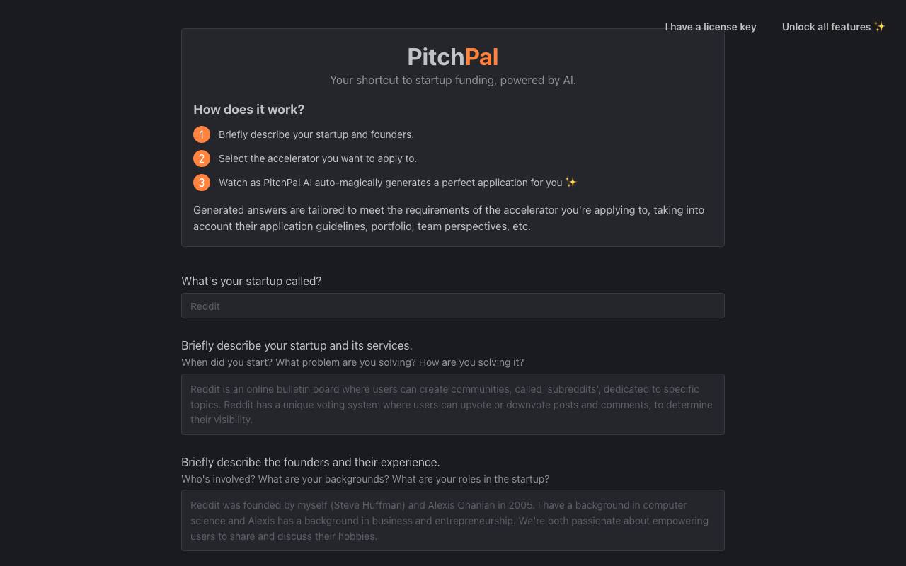 PitchPal screenshot
