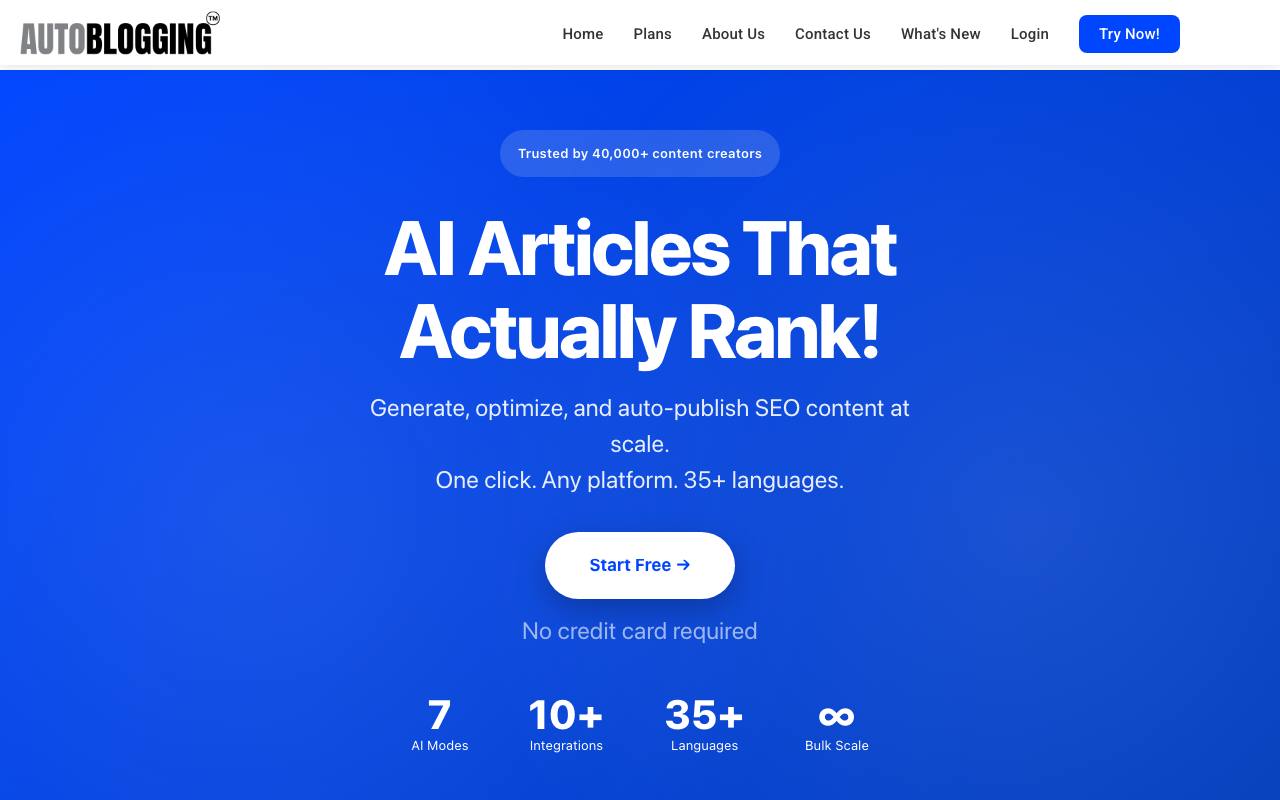 Autoblogging AI screenshot