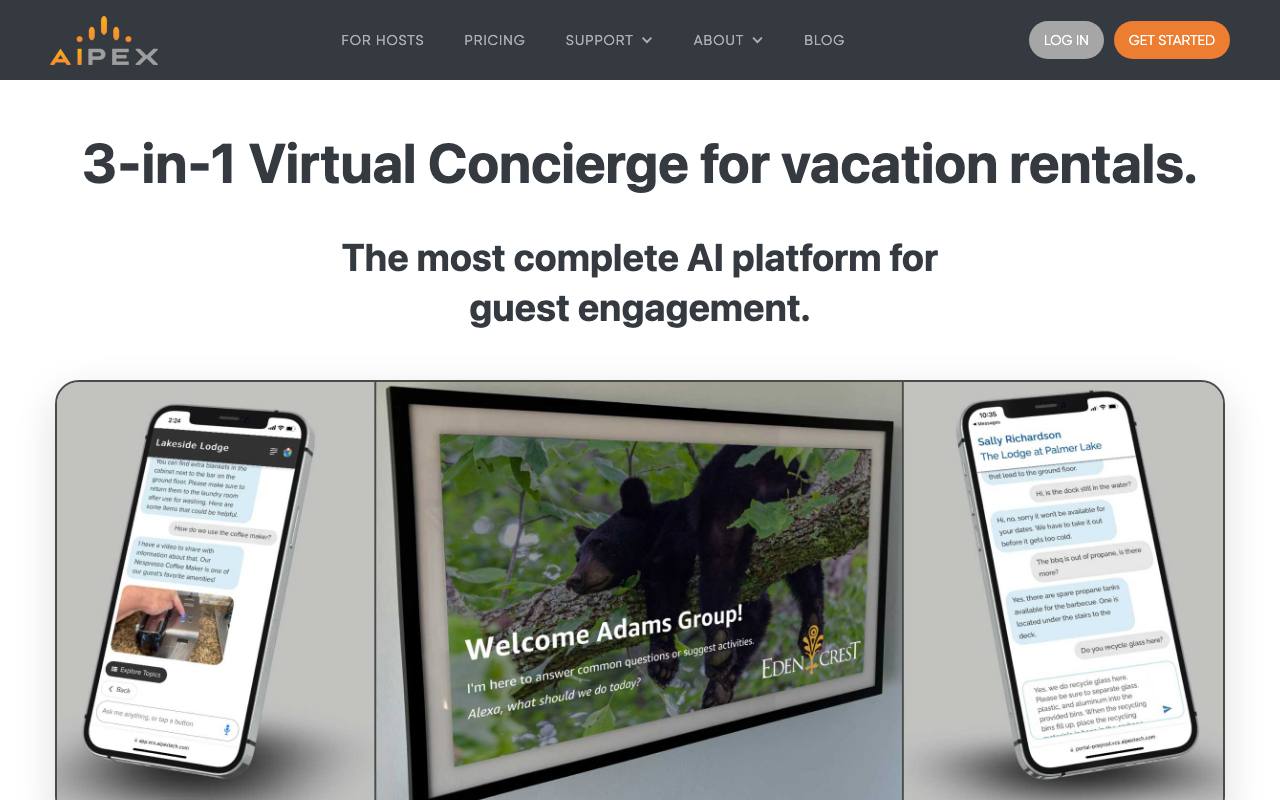 AIPEX Virtual Concierge screenshot