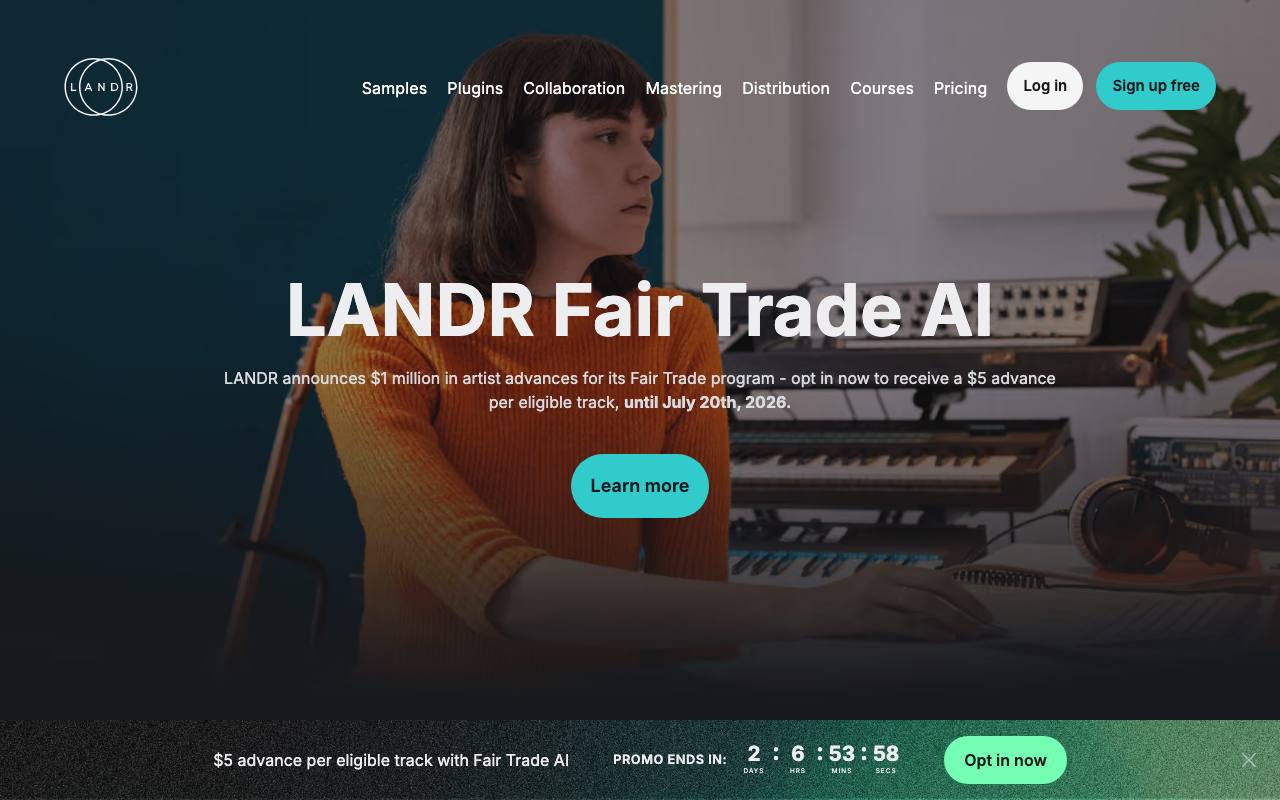 Landr screenshot