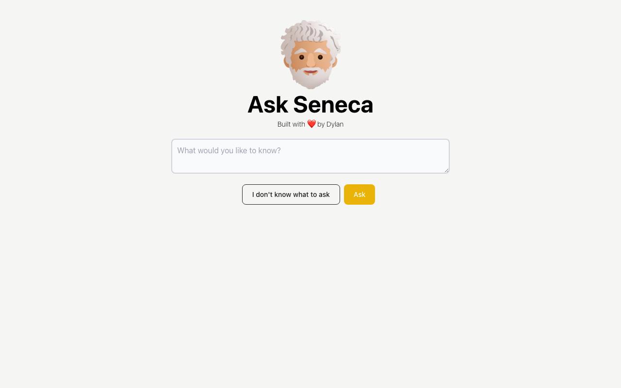 Ask Seneca screenshot
