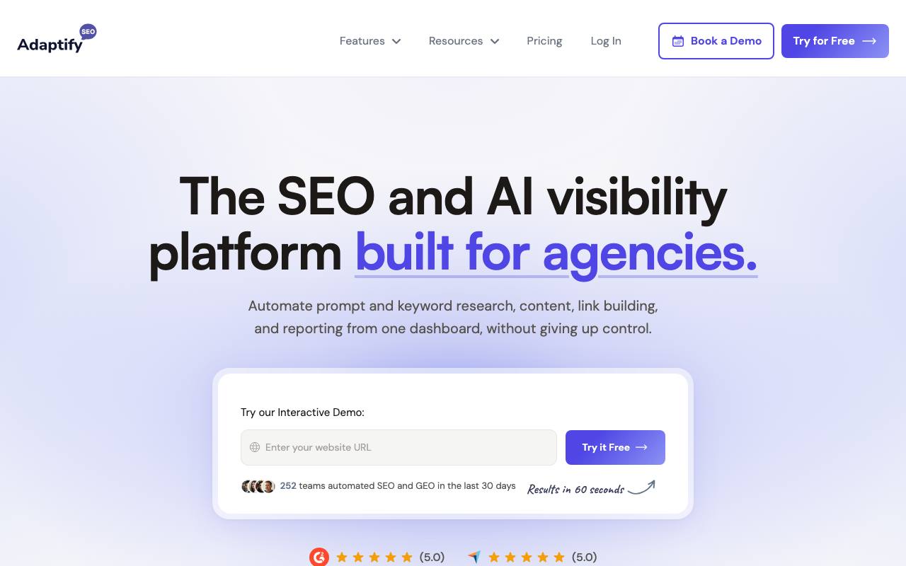 Adaptify Listicle Writer screenshot