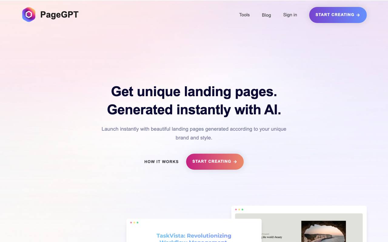 PageGPT screenshot