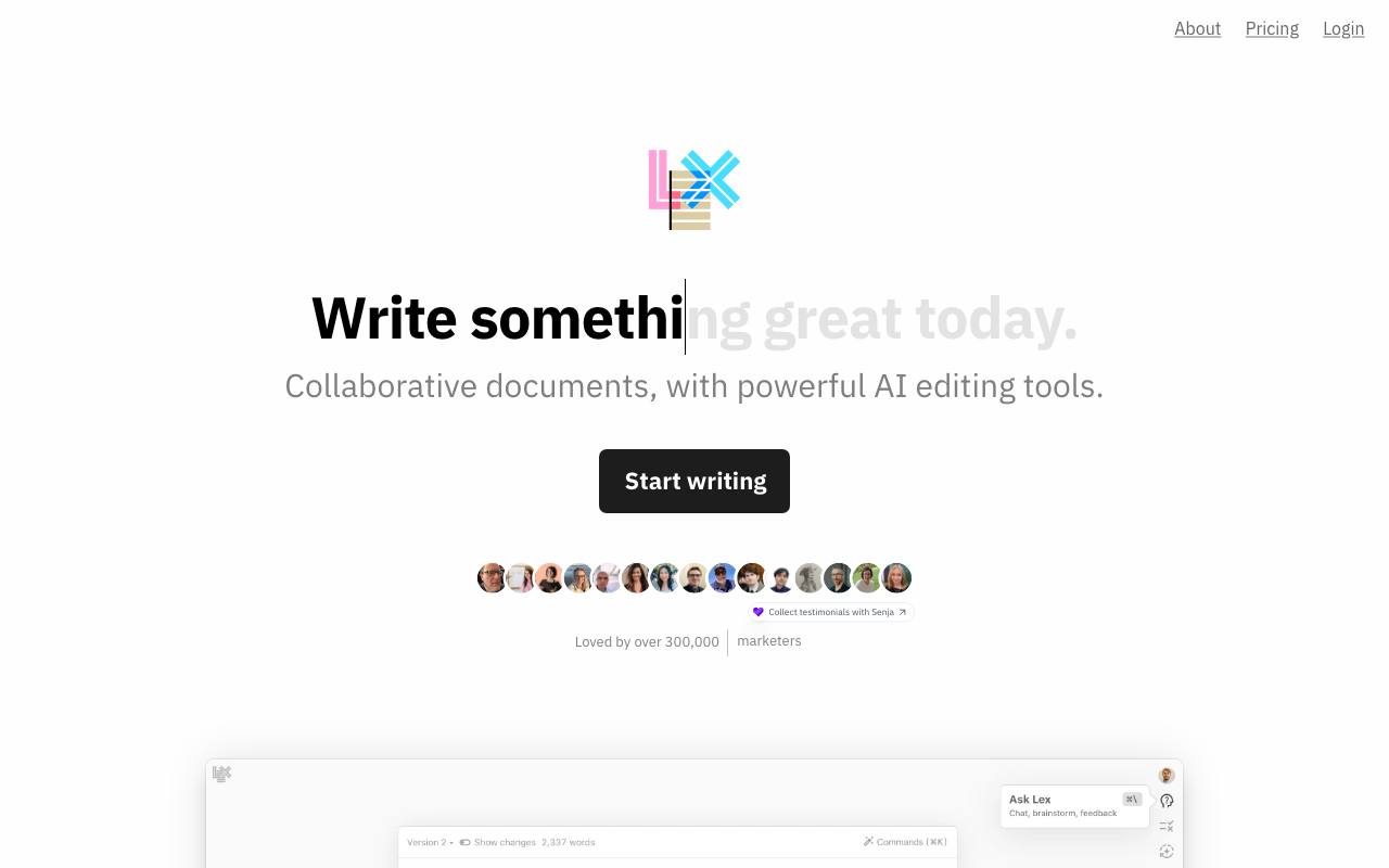 Lex screenshot