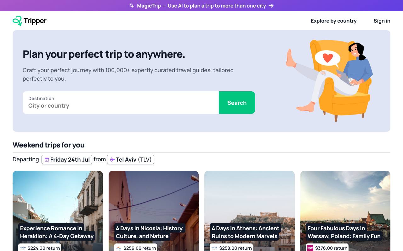 Tripper screenshot