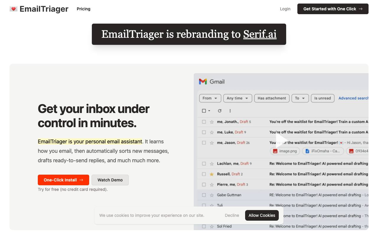 Email Triager screenshot