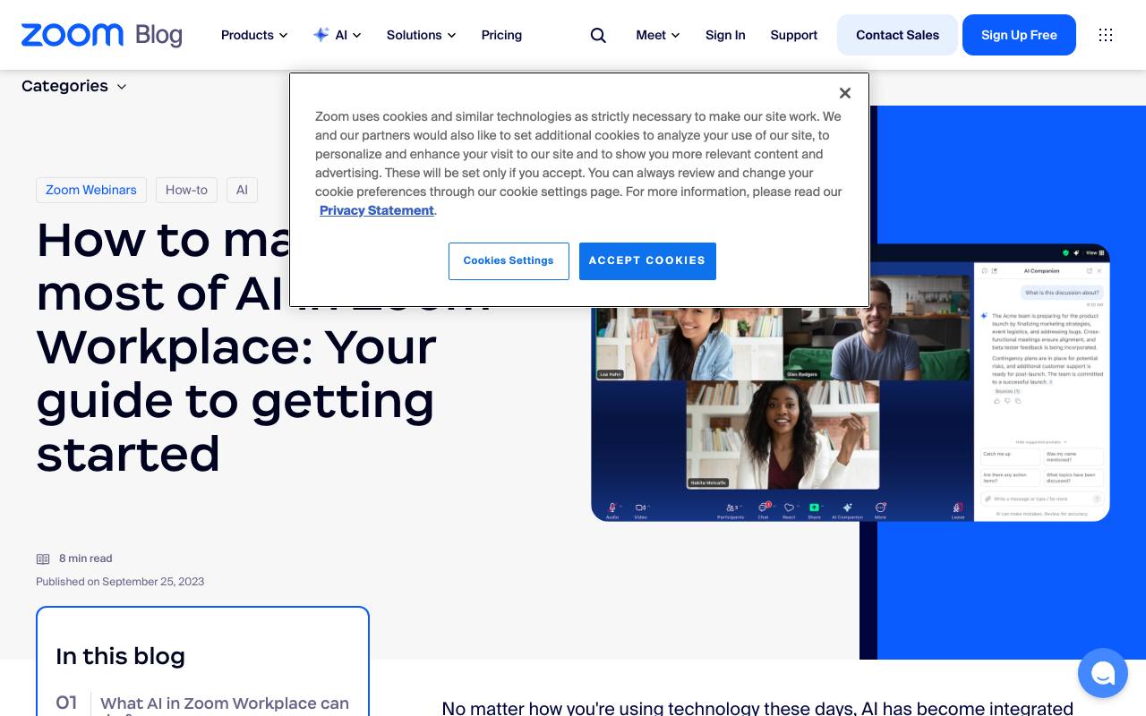 Zoom IQ screenshot