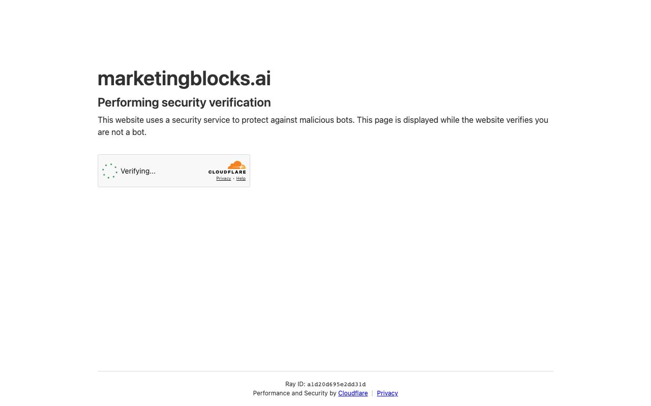MarketingBlocks AI screenshot