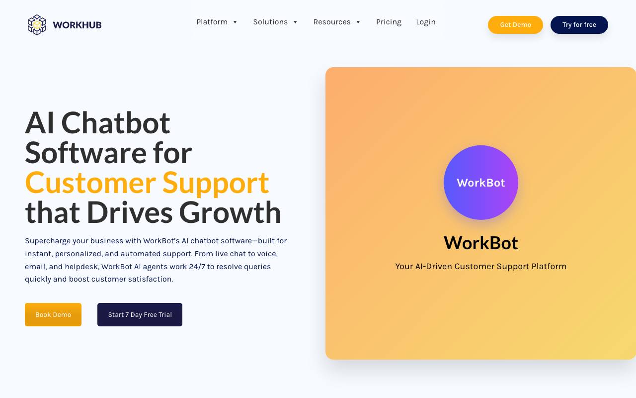 WorkHub screenshot
