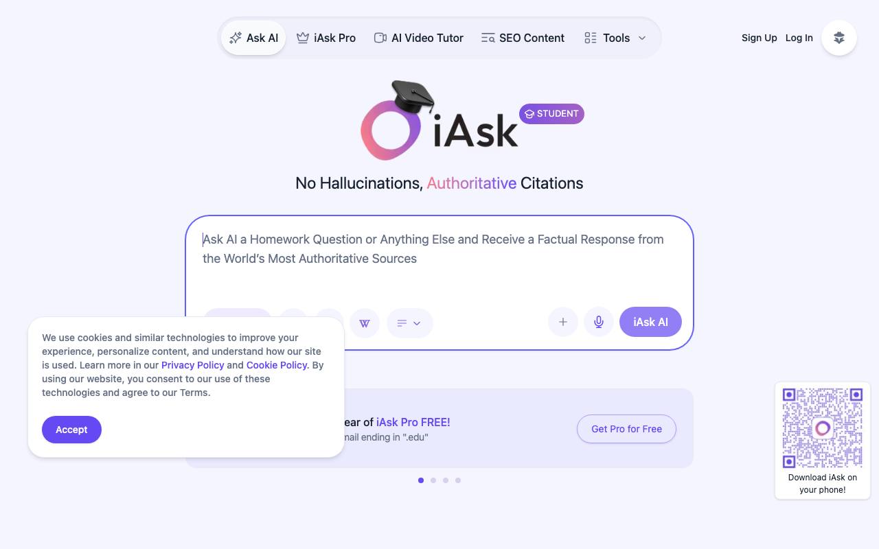 iAsk AI screenshot