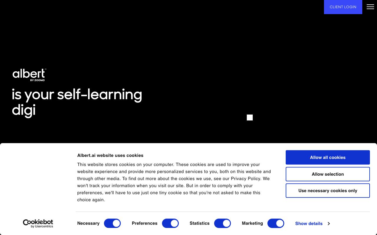 Albert screenshot