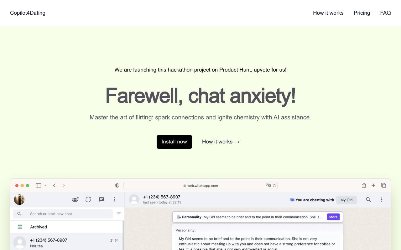 Copilot4Dating screenshot