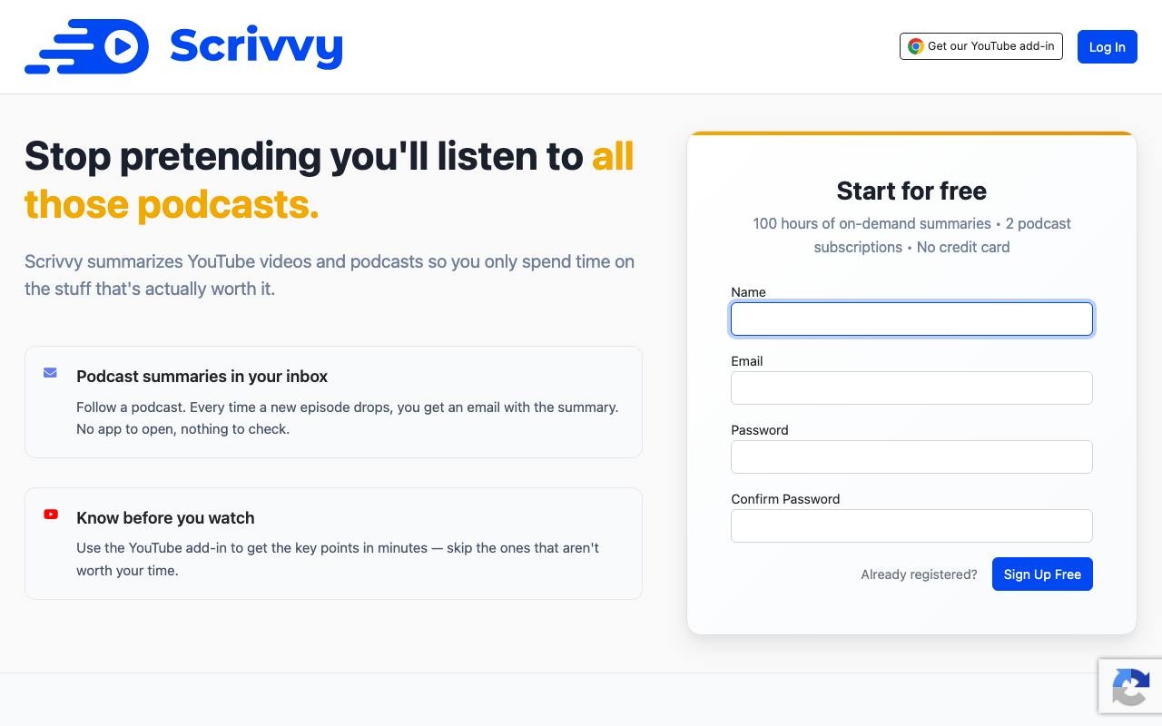 Scrivvy screenshot