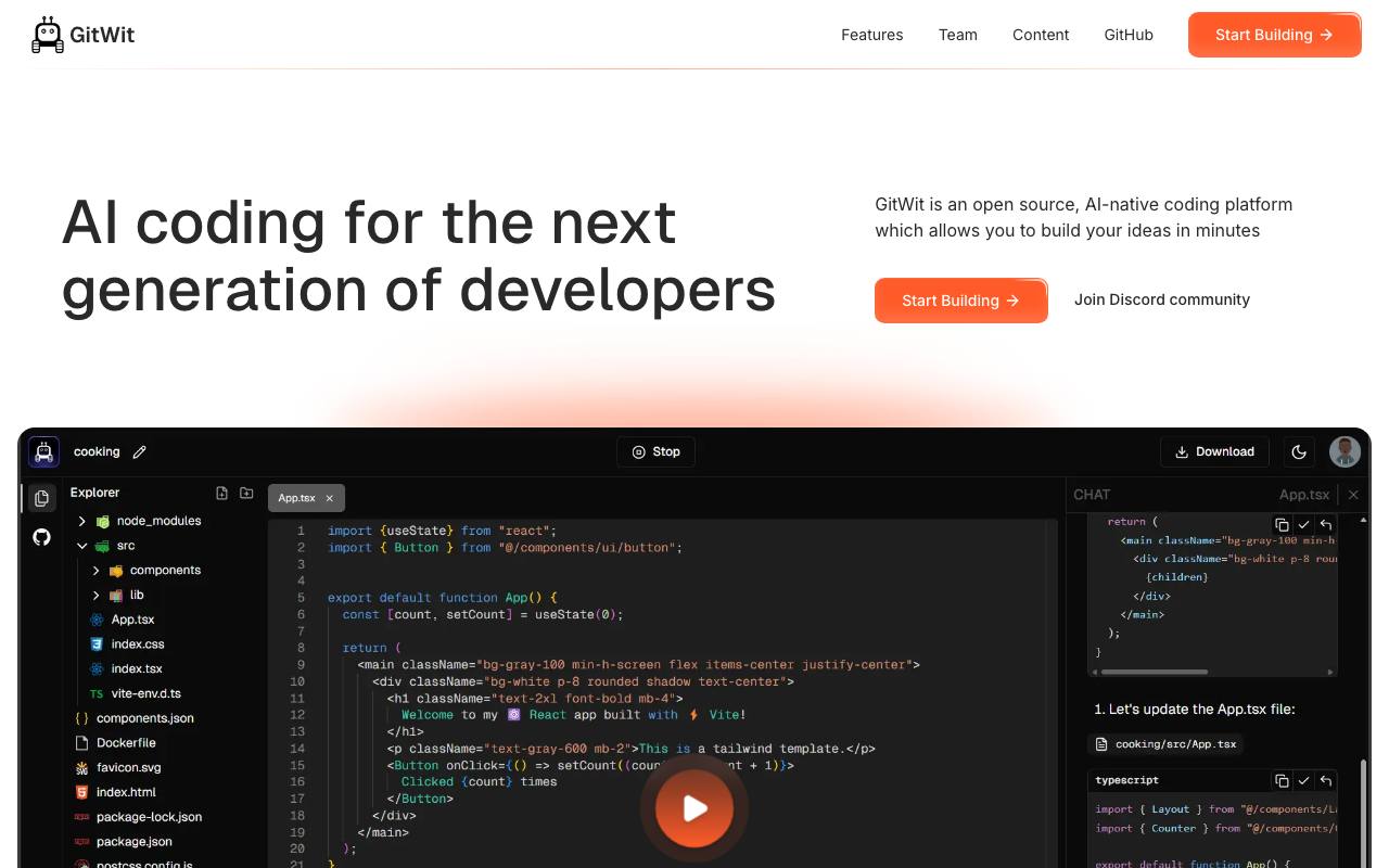 Gitwit screenshot