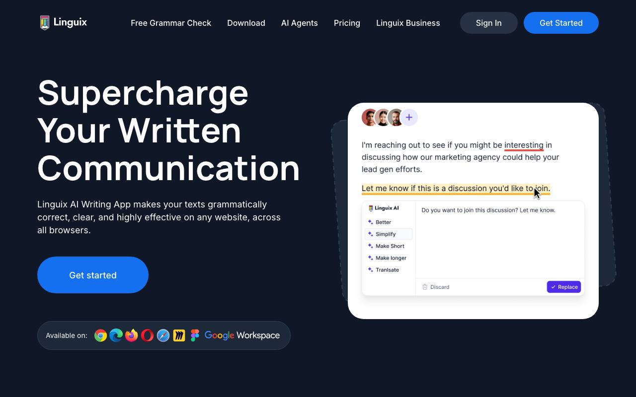 Linguix screenshot
