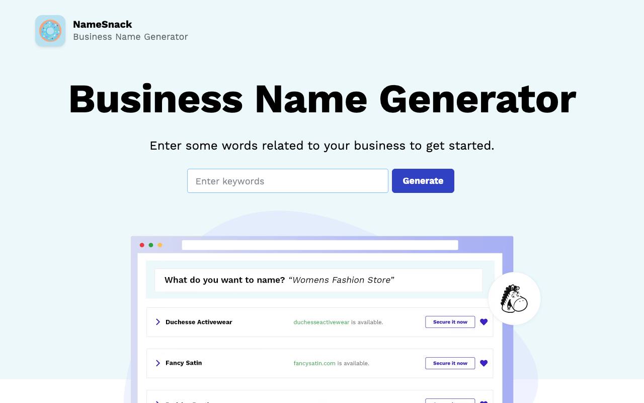 NameSnack screenshot