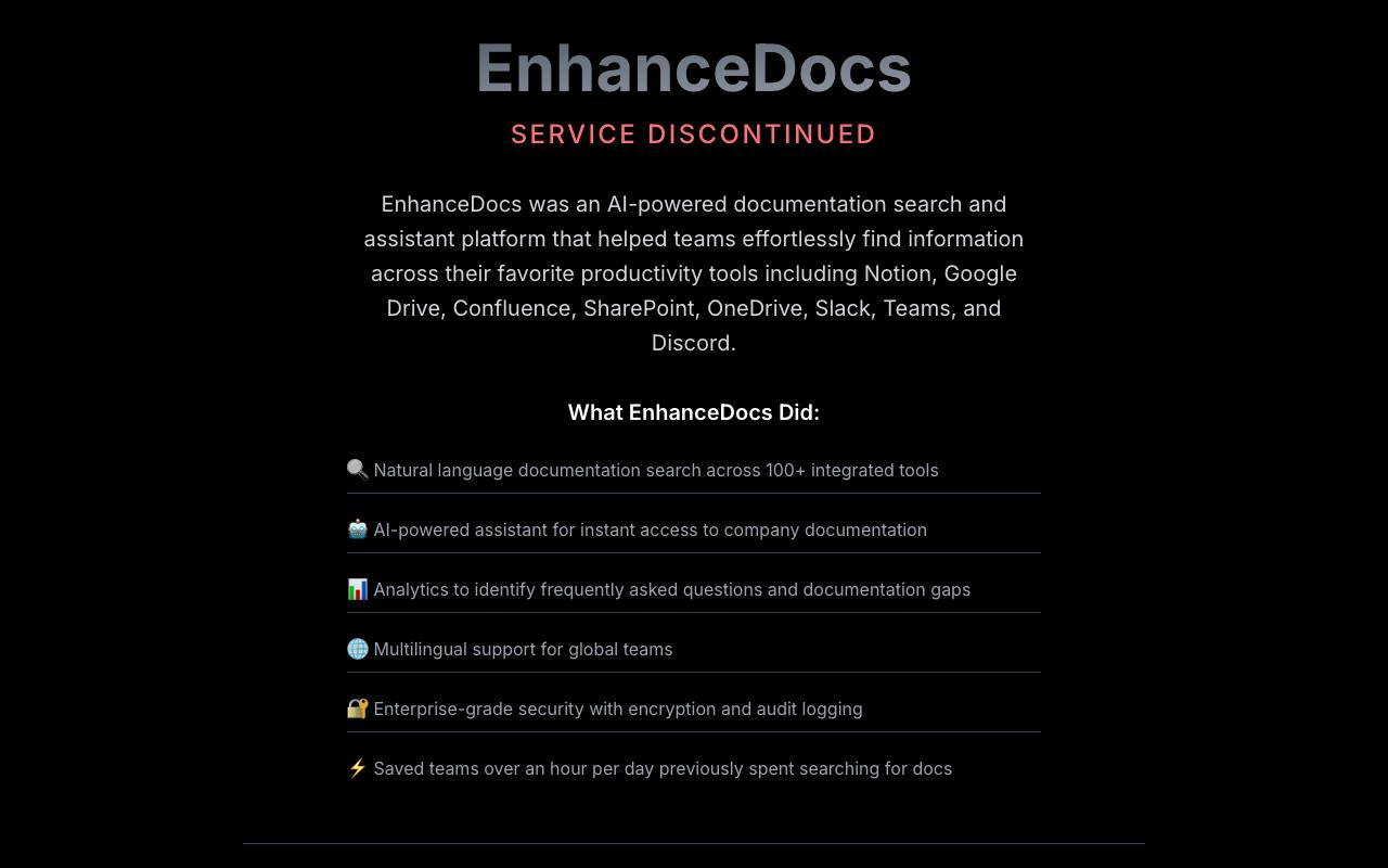 EnhanceDocs screenshot