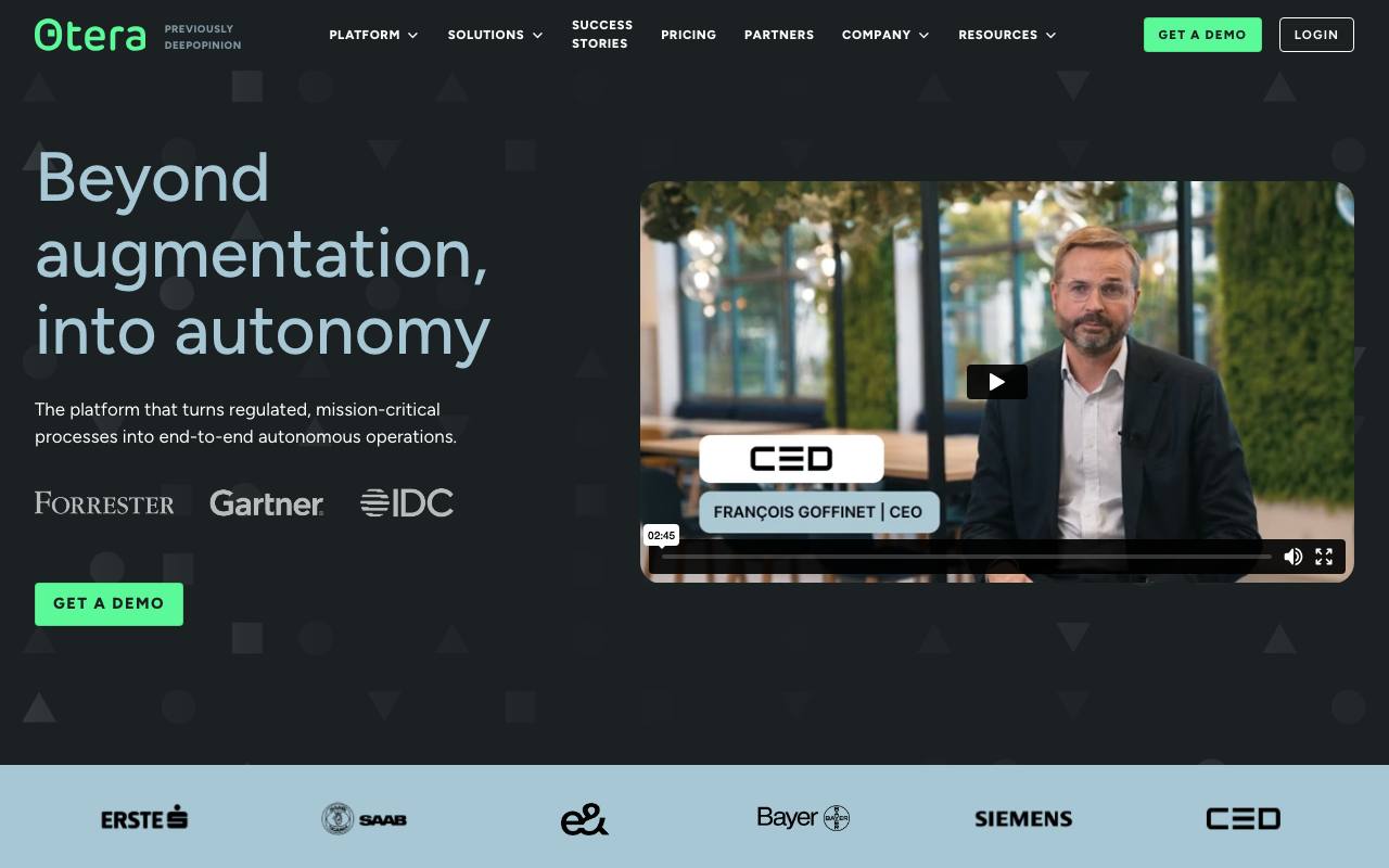 DeepOpinion screenshot