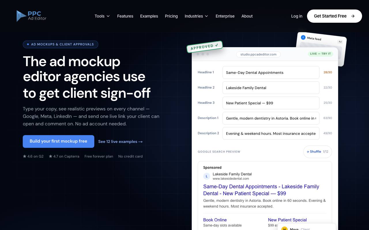 PPC Ad Editor screenshot