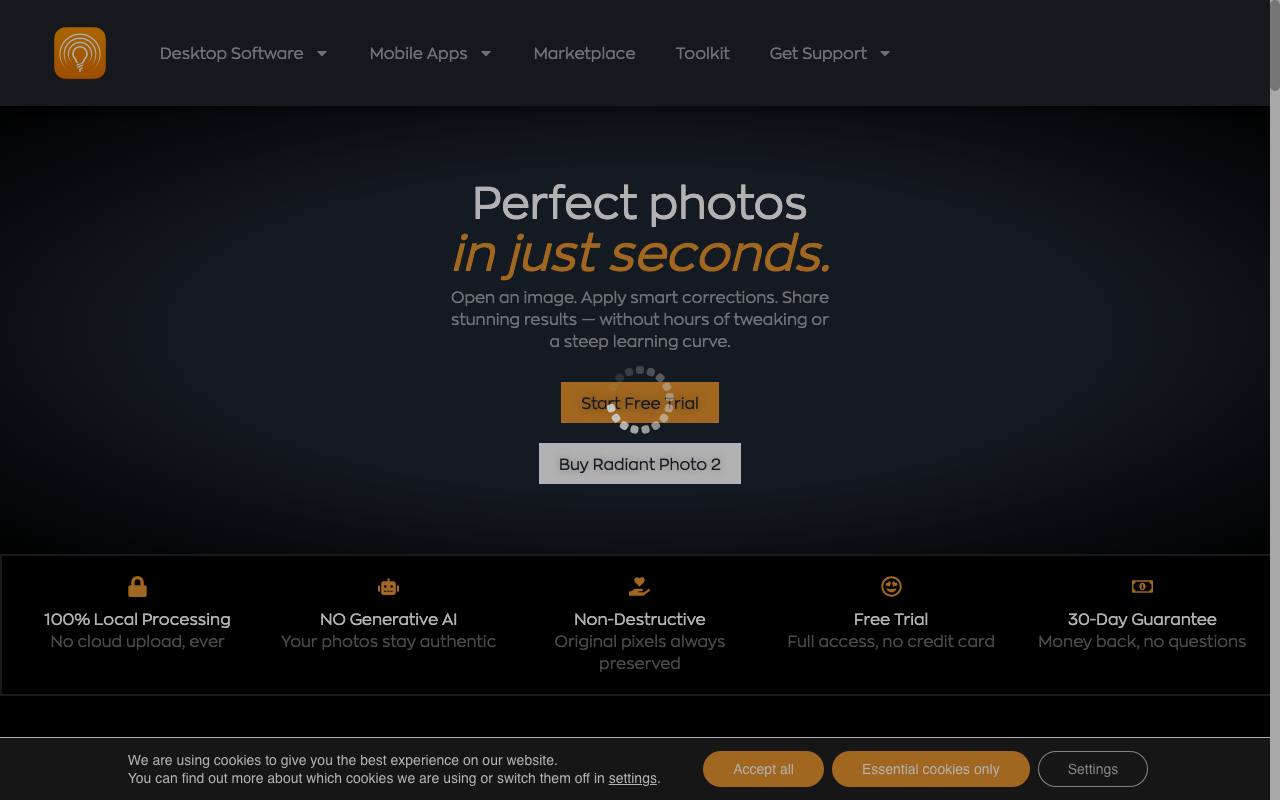 Radiant Photo screenshot