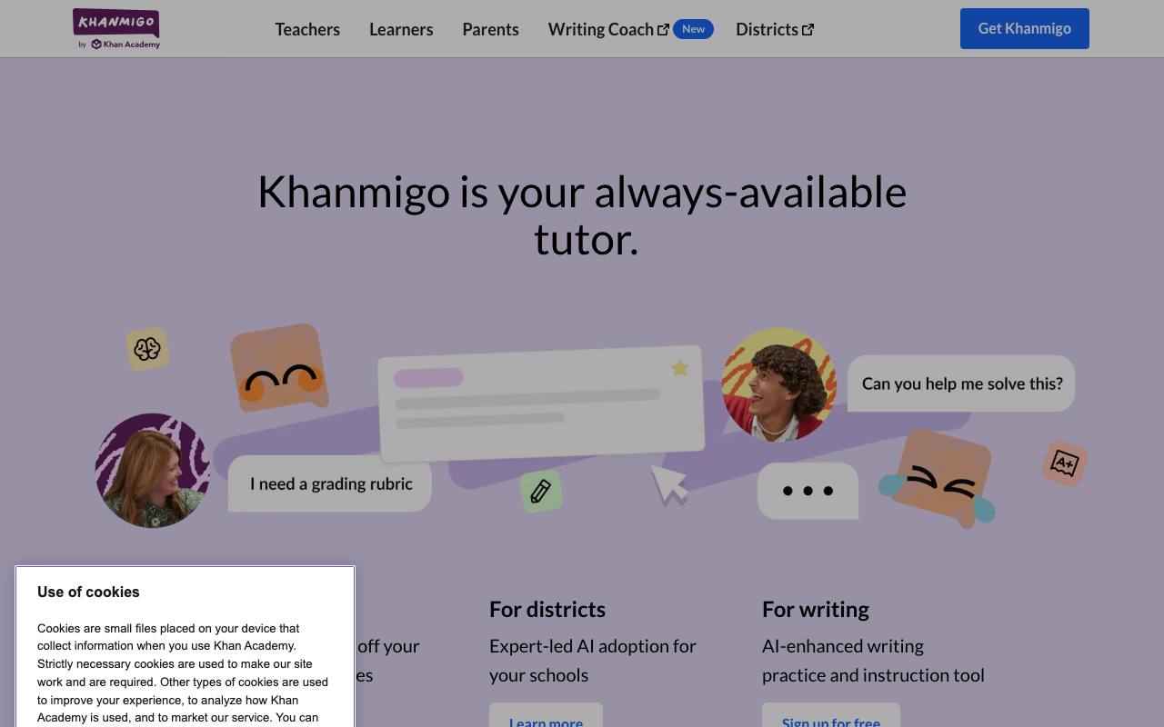 Khan Academy Khanmigo screenshot
