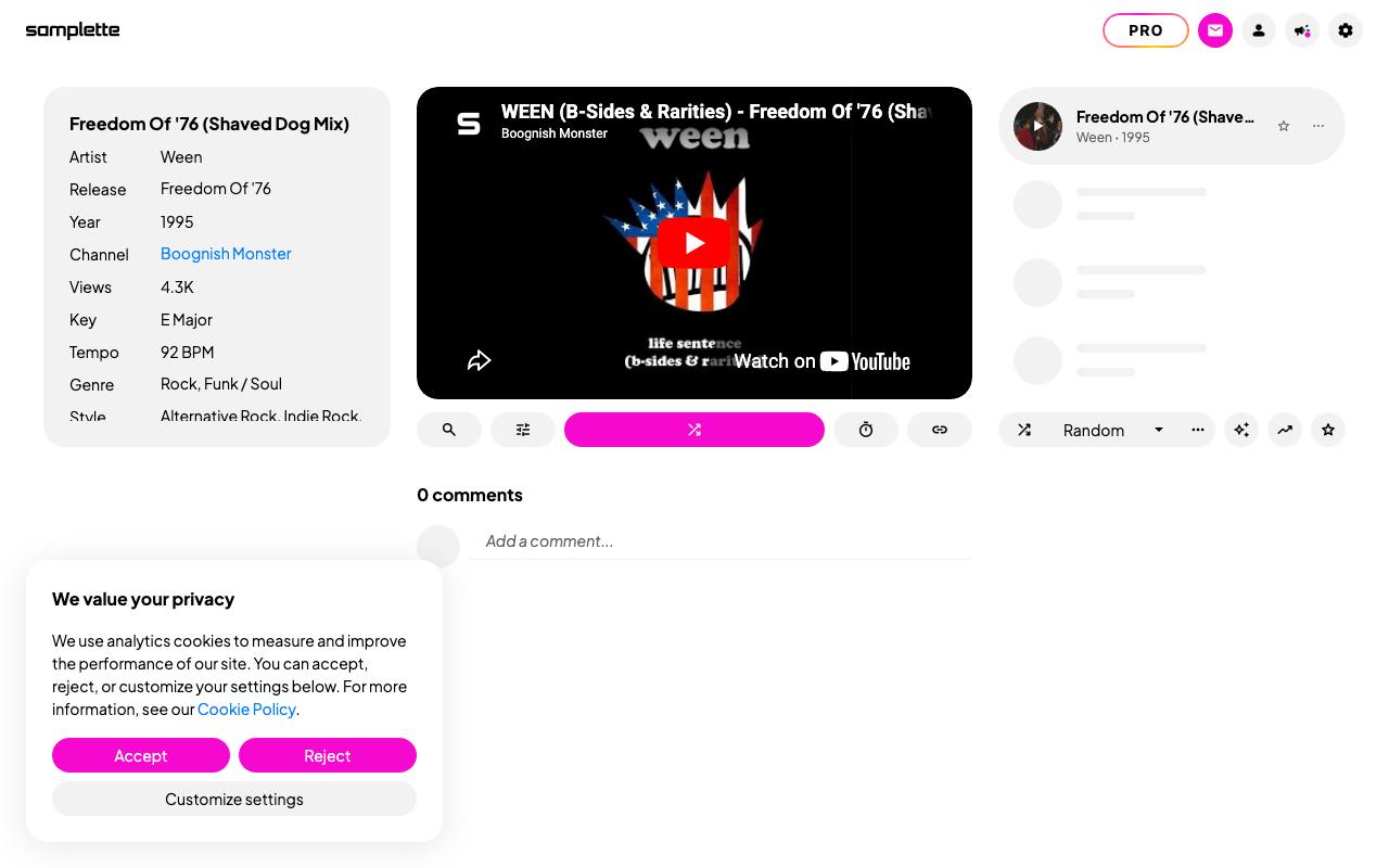Samplette screenshot