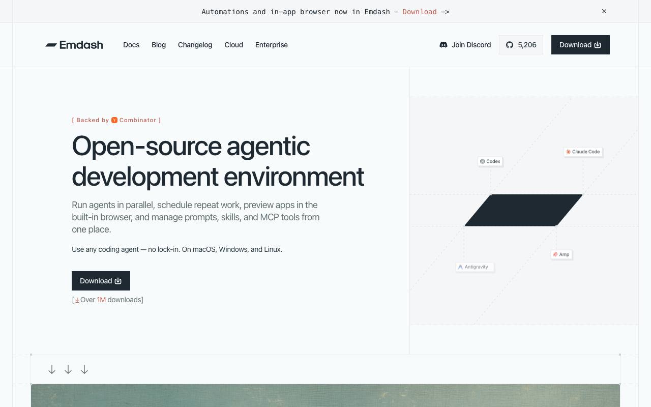 Emdash screenshot