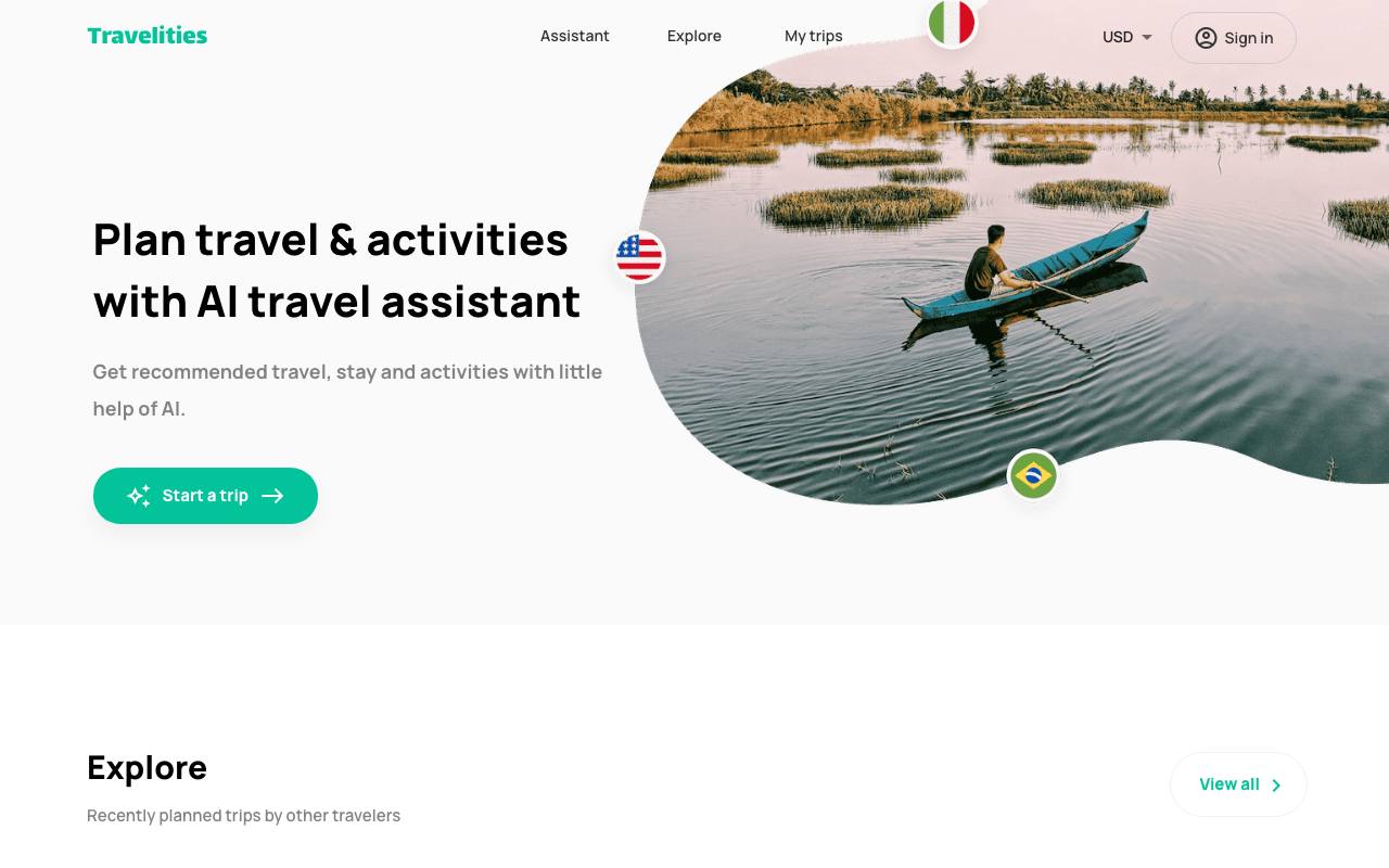 Travelities screenshot