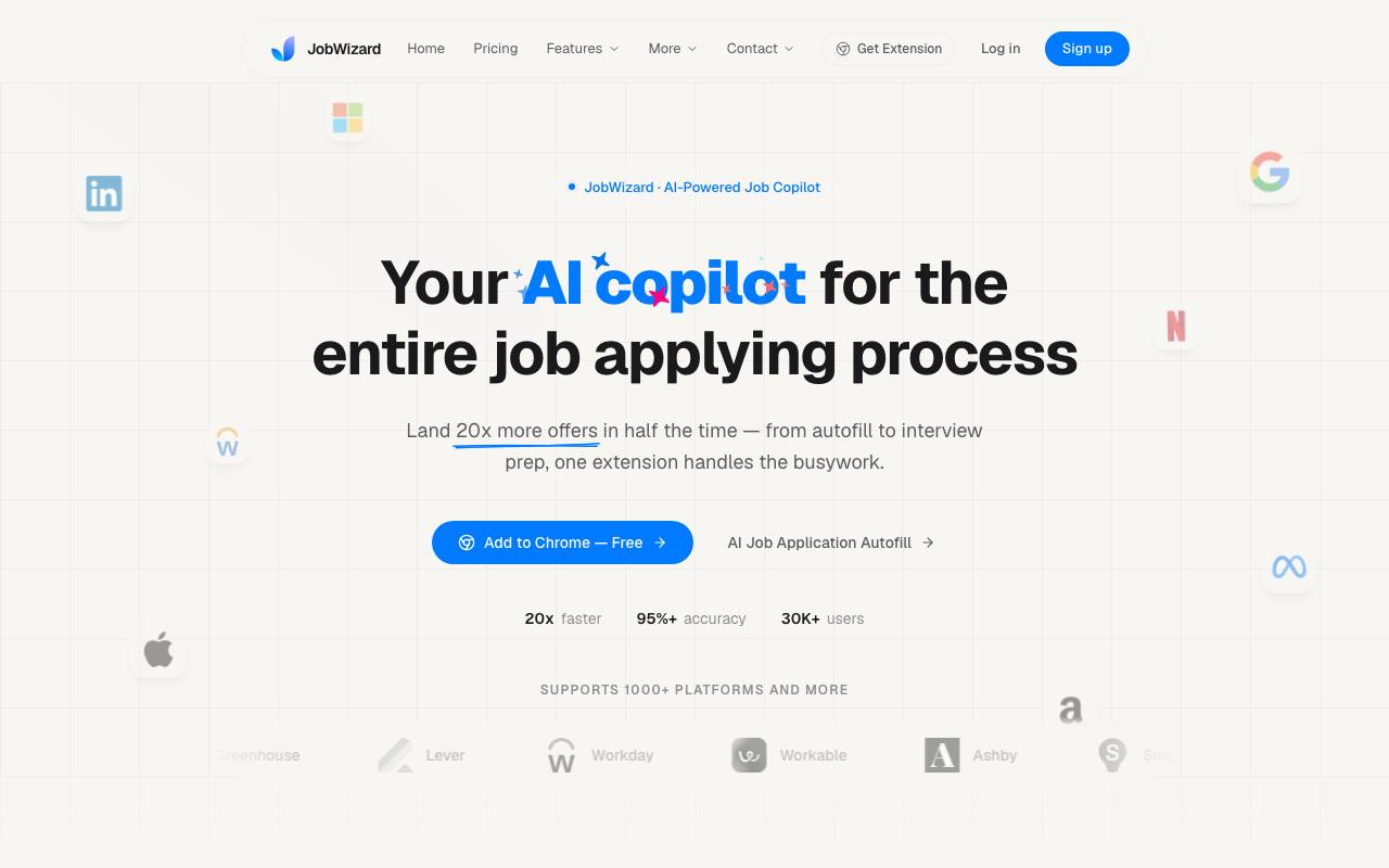 JobWizard screenshot