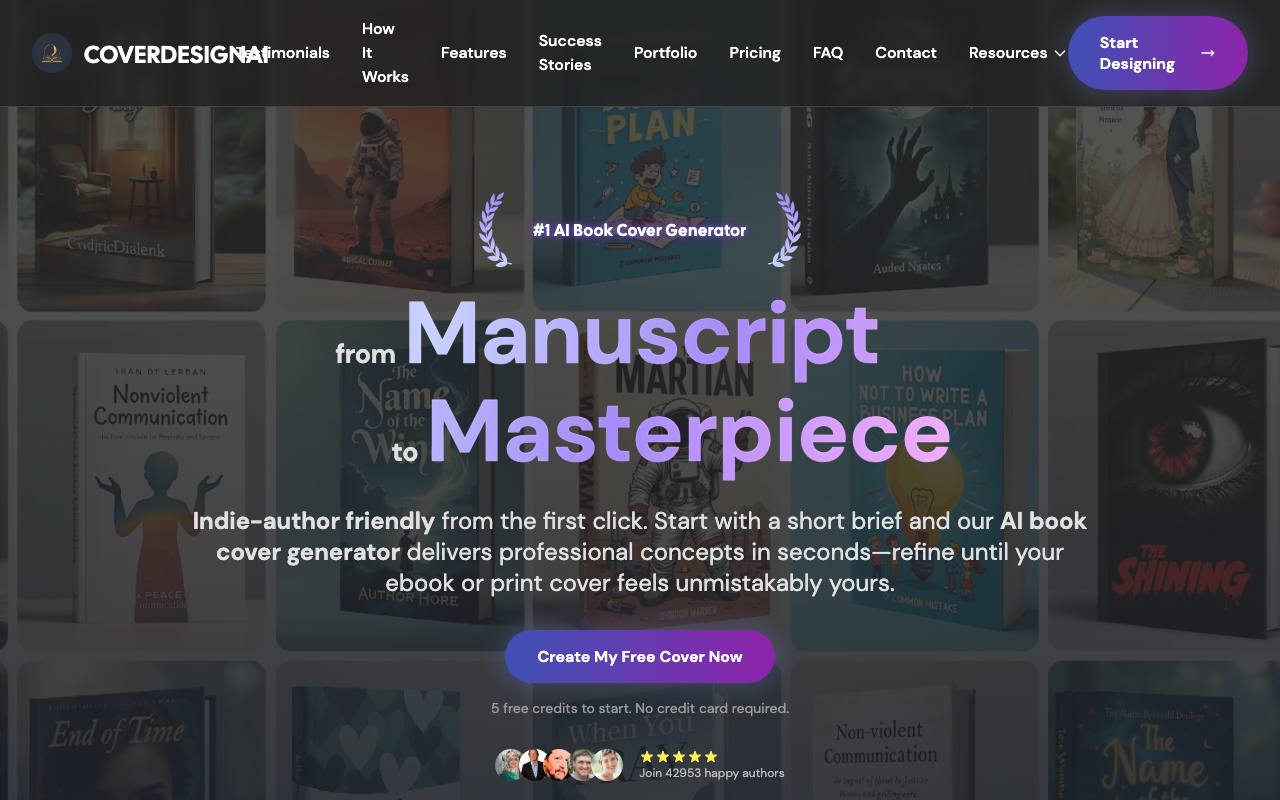 CoverDesignAI screenshot