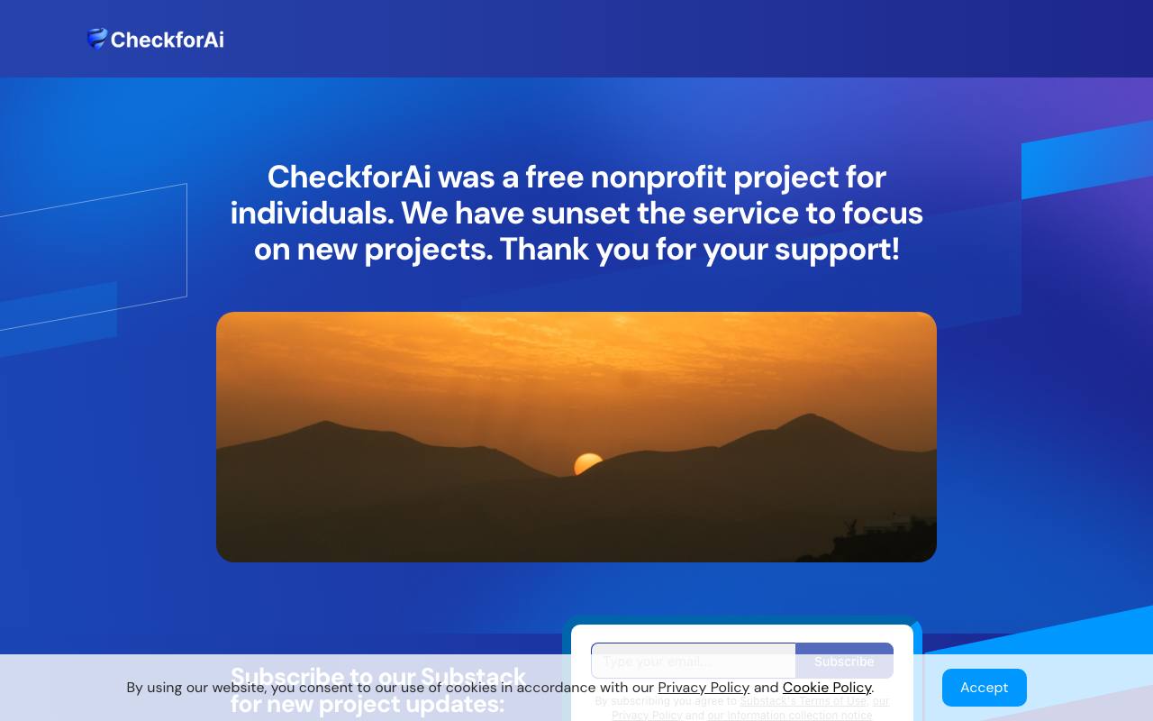 CheckForAI screenshot